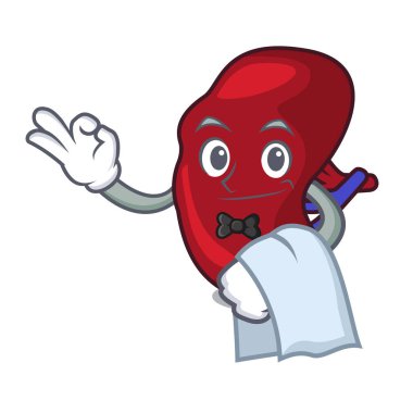 Garson dalak maskot karikatür tarzı vektör çizim