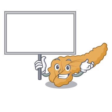 Yönetim Kurulu pankreas karakter karikatür tarzı vektör çizim getirmek