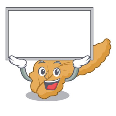 Yönetim Kurulu pankreas karakter karikatür tarzı vektör çizim