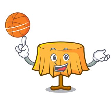 Basketbol tablo bez karakter karikatür vektör çizim ile