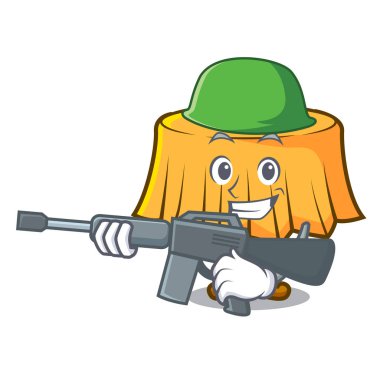 Ordu tablo bez karakter karikatür vektör çizim