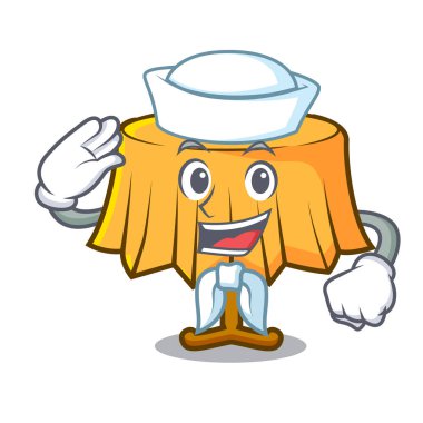 Denizci tablo bez karakter karikatür vektör çizim