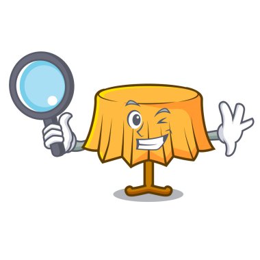 Dedektif tablo bez karakter karikatür vektör çizim