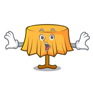 Sürpriz tablo bez maskot karikatür vektör çizim