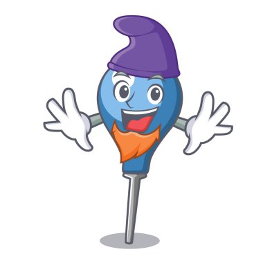 Elf lavman karakter karikatür tarzı vektör çizim