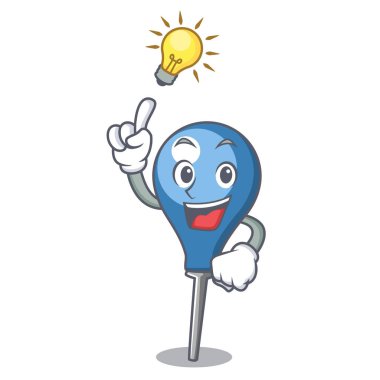 Bir fikir lavman maskot karikatür tarzı vektör çizim var