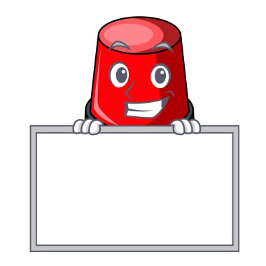 Yönetim Kurulu sirine karakter karikatür tarzı vektör çizim ile sırıtarak