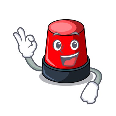 Sirine karakter karikatür tarzı vektör çizim Tamam