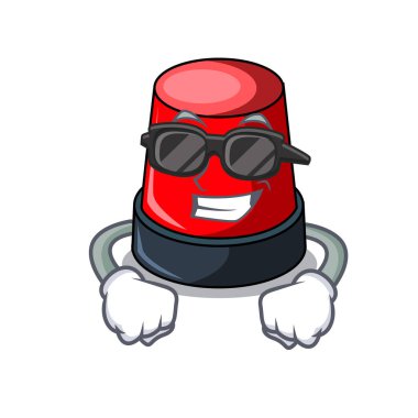 Süper cool sirine karakter karikatür tarzı vektör çizim