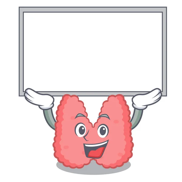 Board Personagem Tiróide Desenho Animado Estilo Ilustração Vetorial — Vetor de Stock