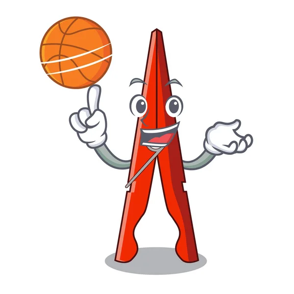 Помощью Векторной Иллюстрации Персонажей Баскетбольной Одежды — стоковый вектор