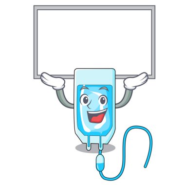 Yönetim Kurulu infussion şişe karakter karikatür vektör çizim