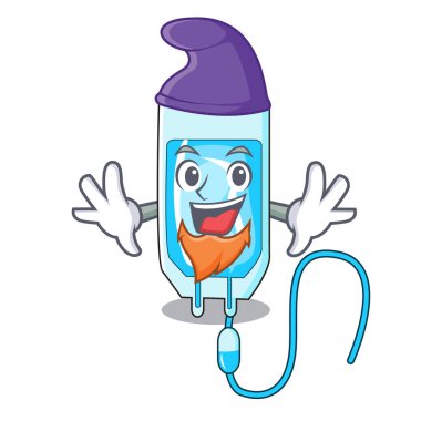 Elf infussion şişe karakter karikatür vektör çizim