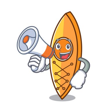 Megafon Kano karakter karikatür tarzı vektör çizim ile