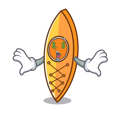 Para göz Kano maskot karikatür tarzı vektör çizim