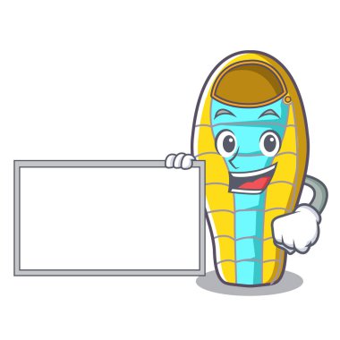 Kötü karakter karikatür vektör çizim uyku kurulu ile