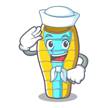 Kötü karakter karikatür vektör çizim uyku denizci