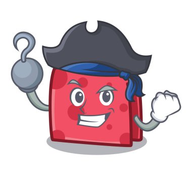 Korsan peçete karakter karikatür tarzı vektör çizim