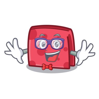 Geek peçete karakter karikatür tarzı vektör çizim