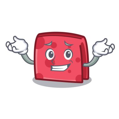 Sırıtan peçete karakter karikatür tarzı vektör çizim