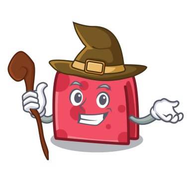 Cadı peçete karakter karikatür tarzı vektör çizim