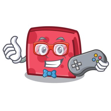 Oyun peçete karakter karikatür tarzı vektör çizim