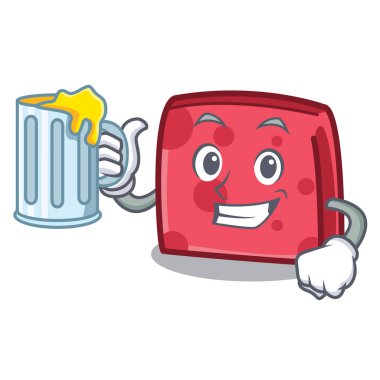 Suyu peçete karakter karikatür tarzı vektör çizim ile