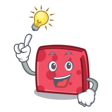 Bir fikir peçete karakter karikatür tarzı vektör çizim var