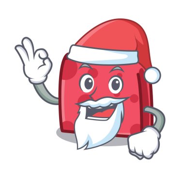 Santa peçete karakter karikatür tarzı vektör çizim