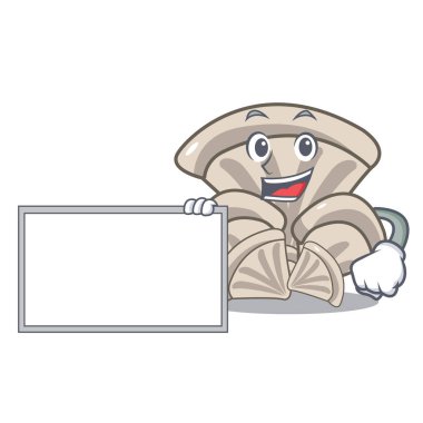 Yönetim Kurulu istiridye mantar karakter karikatür vektör çizim ile