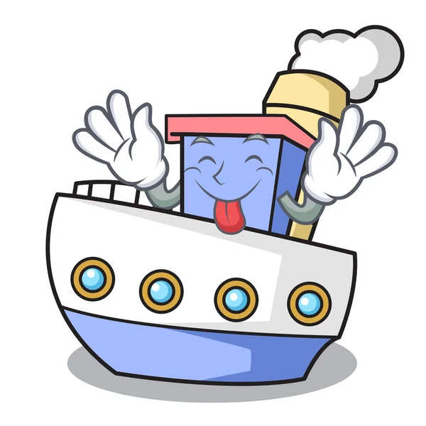 Geminin maskotu karikatür tarzı vektör çizim dil