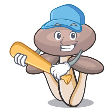 İskambil beyzbol tatlım agaric mantar karakter karikatür