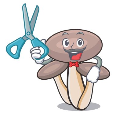 Kuaför tatlım agaric mantar karakter karikatür