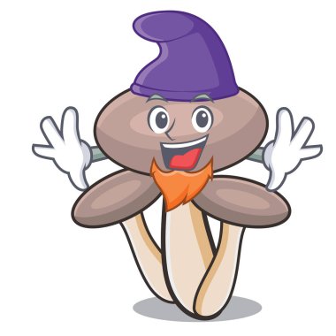 Elf tatlım agaric mantar karakter karikatür