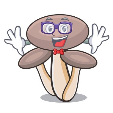 Geek tatlım agaric mantar karakter karikatür
