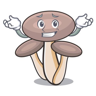 Sırıtan tatlım agaric mantar karakter karikatür