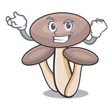 Başarılı tatlım agaric mantar karakter karikatür