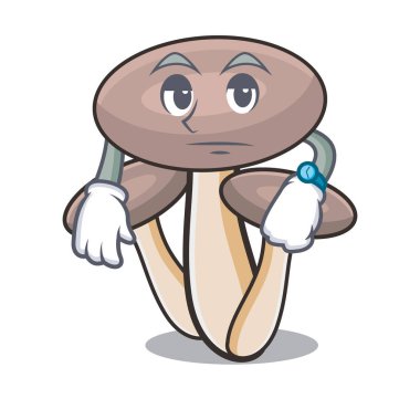 Bekliyorum tatlım agaric mantar maskot çizgi film