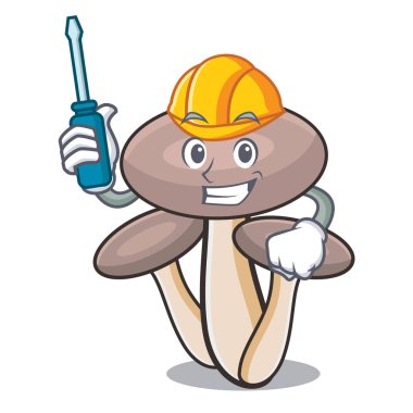 Otomotiv tatlım agaric mantar maskot çizgi film