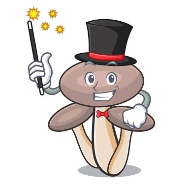 Sihirbaz tatlım agaric mantar maskot çizgi film