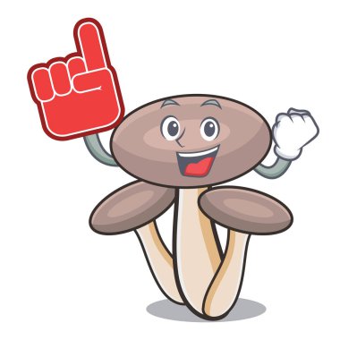 Köpük parmak bal agaric mantar maskot çizgi film