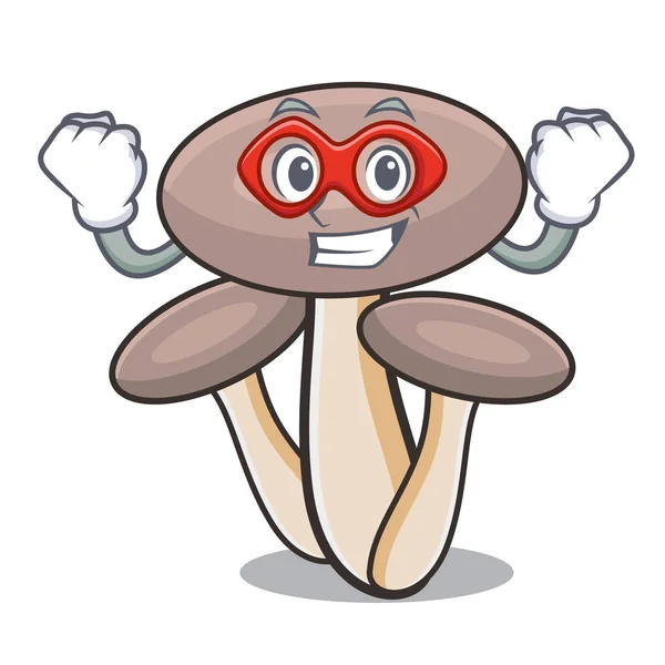 Pahlawan super madu karakter jamur agaric - Stok Vektor