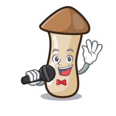 Şarkı kavak erynggi mantar maskot çizgi film