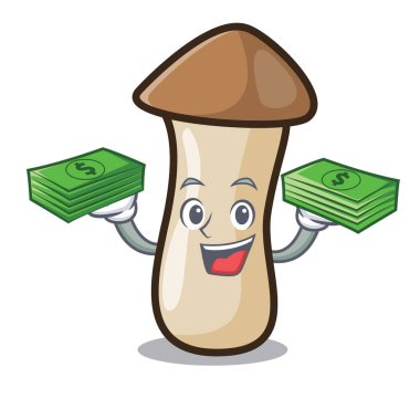 Dinleme müzik kavak erynggi mantar maskot çizgi film