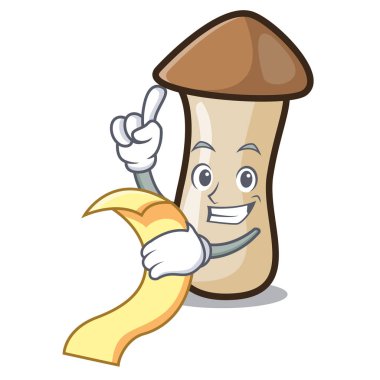 Denizci dürbün kavak erynggi mantar maskot karikatür ile