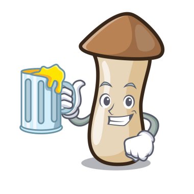 Madenci kavak erynggi mantar maskot çizgi film