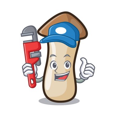 Tesisatçı kavak erynggi mantar maskot çizgi film