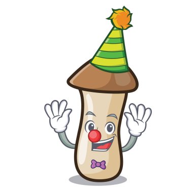 Palyaço kavak erynggi mantar maskot çizgi film