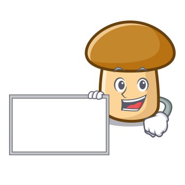 Yönetim Kurulu porcini mantar karakter karikatür ile