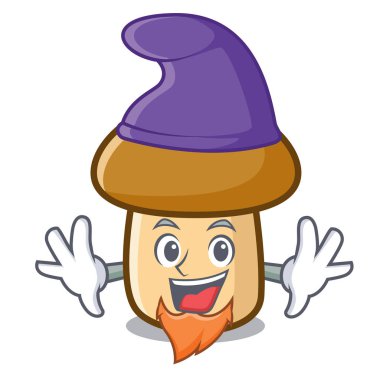 Elf porcini mantar karakter karikatür